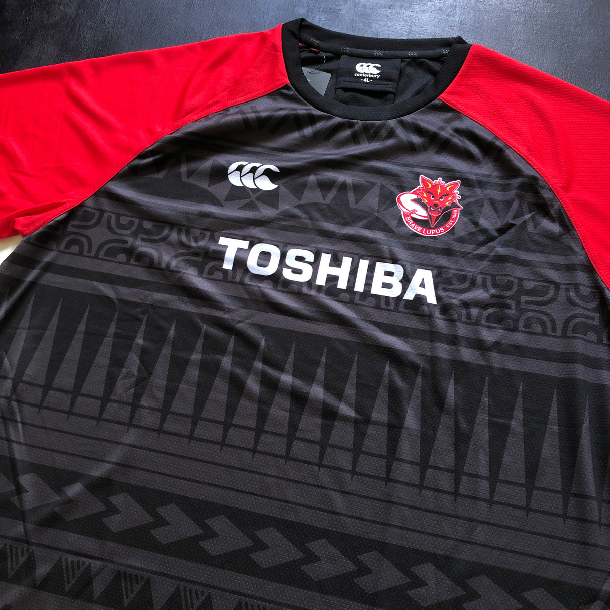 Toshiba Brave Lupus Tokyo Rugby Team Training Tee (Black) Underdog Rugby - The Tier 2 Rugby Shop