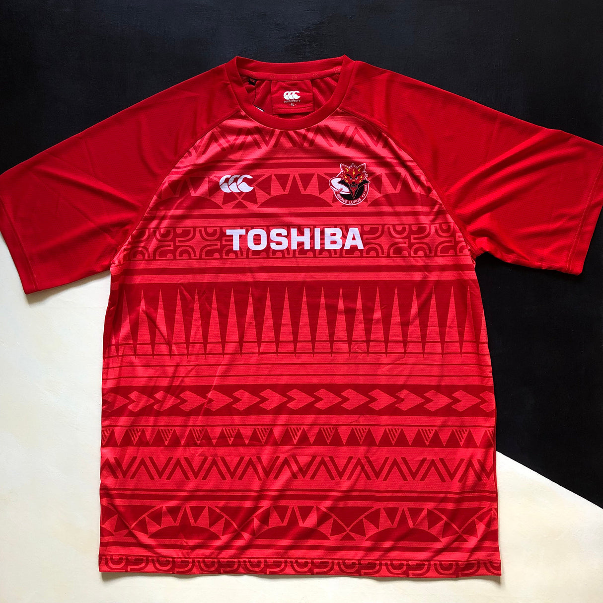 Toshiba Brave Lupus Tokyo Rugby Team Training Tee (Red) Underdog Rugby - The Tier 2 Rugby Shop