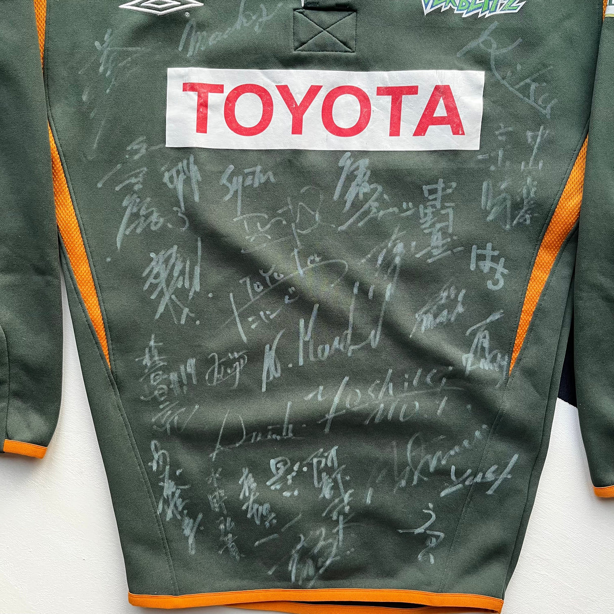 Toyota Verblitz Rugby Team Jersey Match Worn and Signed Medium Underdog Rugby - The Tier 2 Rugby Shop