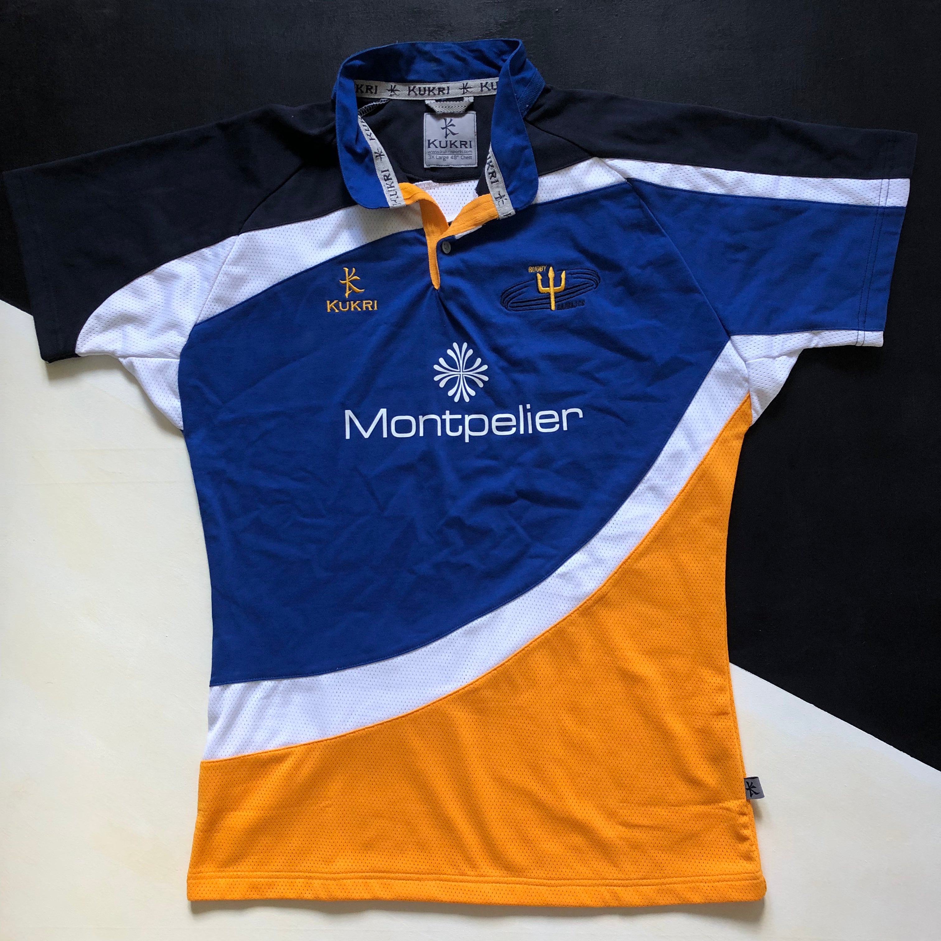 Maillot Rugby Barbade Banques - Mongo Sports Taille M - État Très Bon