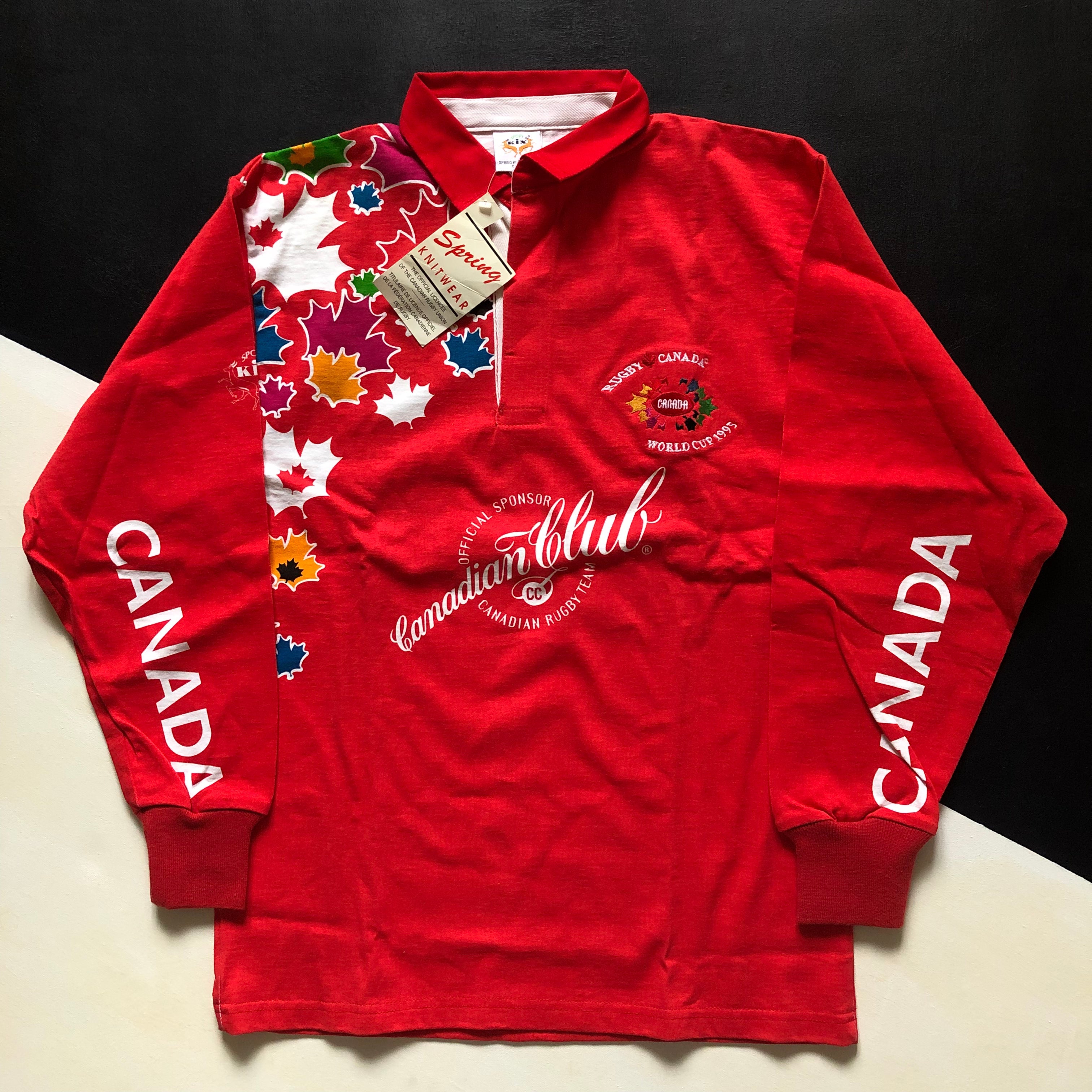 Canada National Rugby Team Jersey 1995 Rugby World Cup Small with