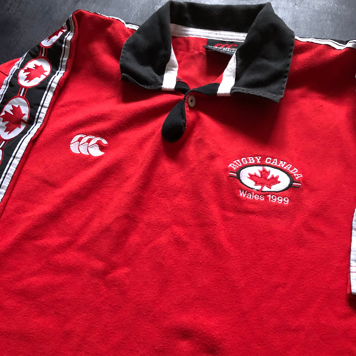Canada National Rugby Team Jersey 1999 Large Underdog Rugby - The Tier 2 Rugby Shop 