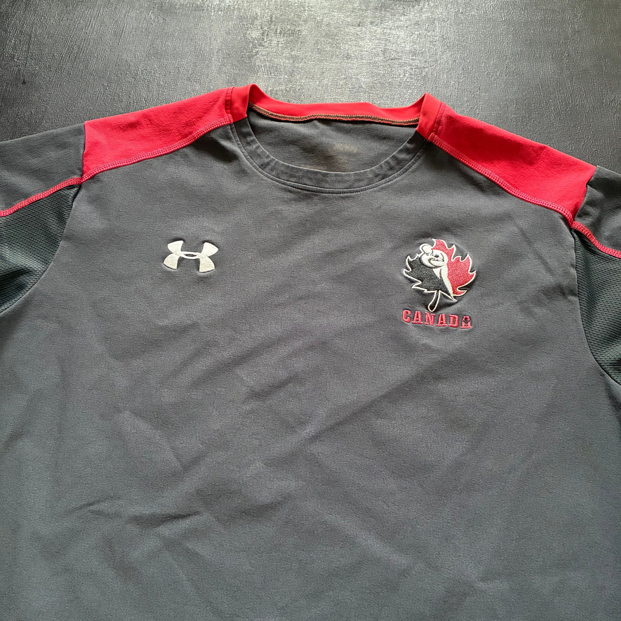 Canada National Rugby Team Training Jersey Player Issue Large Underdog Rugby - The Tier 2 Rugby Shop 