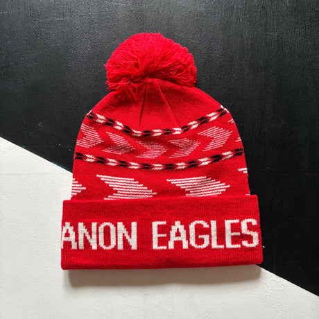 Canon Eagles Rugby Team Bobble Hat Underdog Rugby - The Tier 2 Rugby Shop 