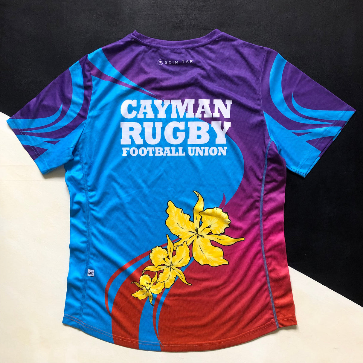 Cayman Islands National Rugby Team Training Tee Large Underdog Rugby - The Tier 2 Rugby Shop 