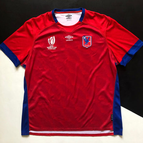 Chile National Rugby Team Jersey 2023 Rugby World Cup 3XL Underdog Rugby - The Tier 2 Rugby Shop 