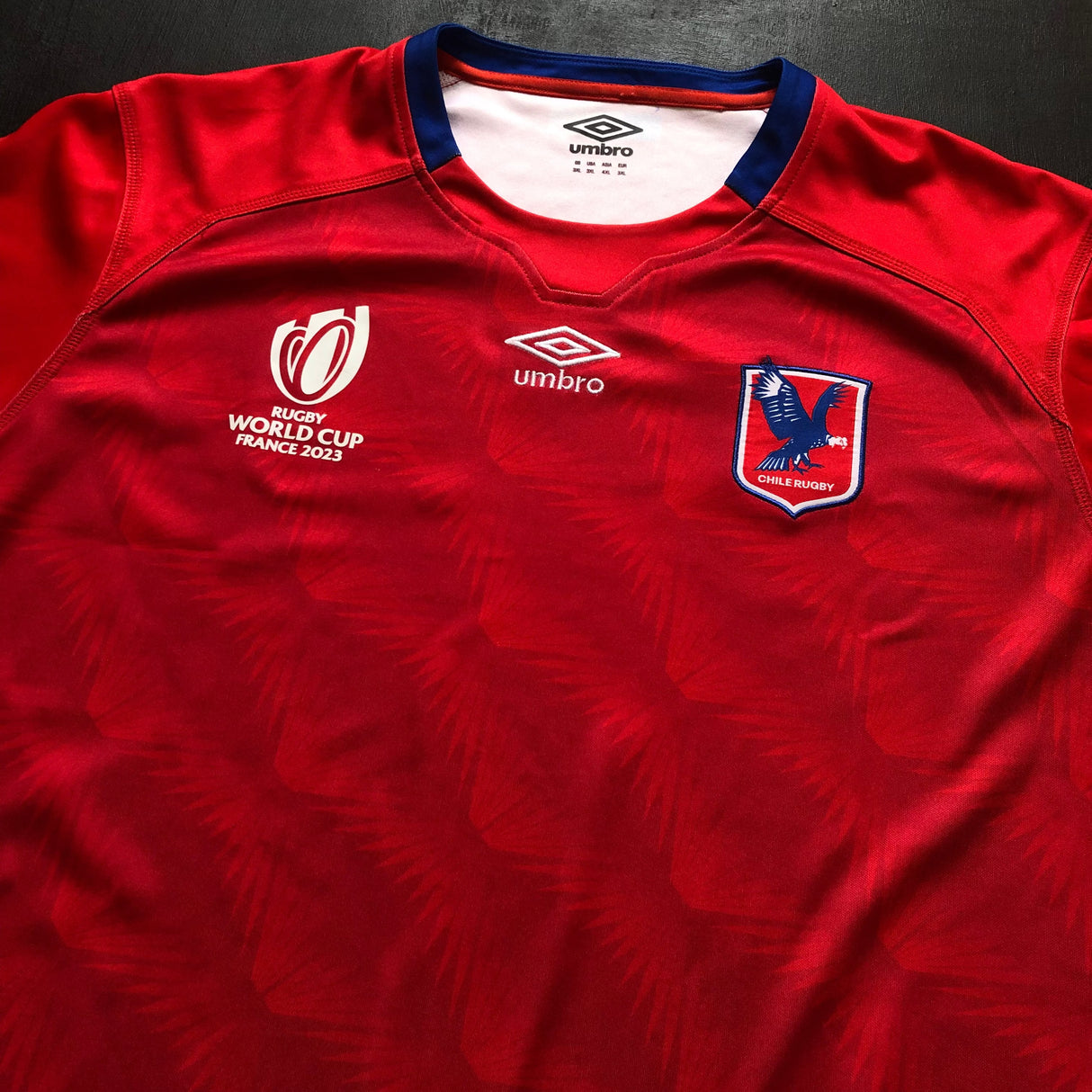 Chile National Rugby Team Jersey 2023 Rugby World Cup 3XL Underdog Rugby - The Tier 2 Rugby Shop 