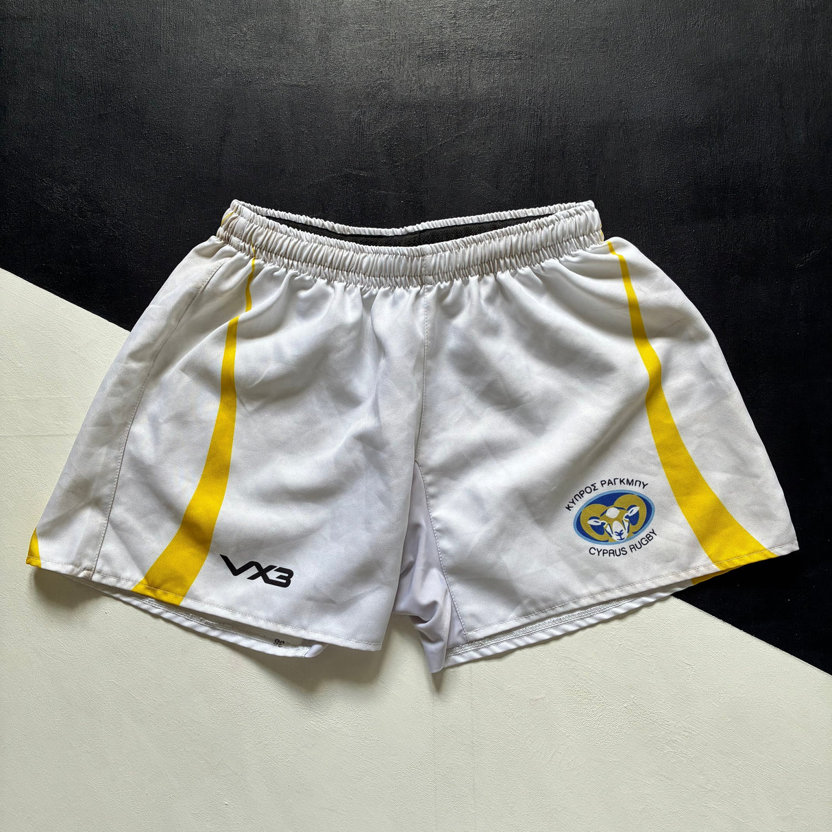 Cyprus National Rugby Team Match Shorts Large/36 Inch Underdog Rugby - The Tier 2 Rugby Shop 