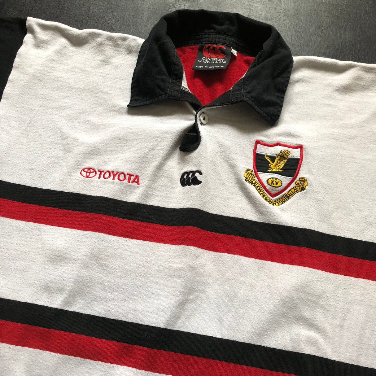 Dubai Exiles RFC Jersey 1990's Match Worn XL Underdog Rugby - The Tier 2 Rugby Shop 