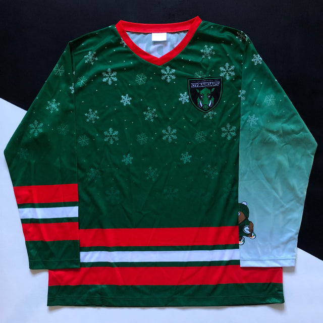 DynaBoars Rugby Team Ice Hockey Style Fan Jersey Christmas Edition Large Underdog Rugby - The Tier 2 Rugby Shop 