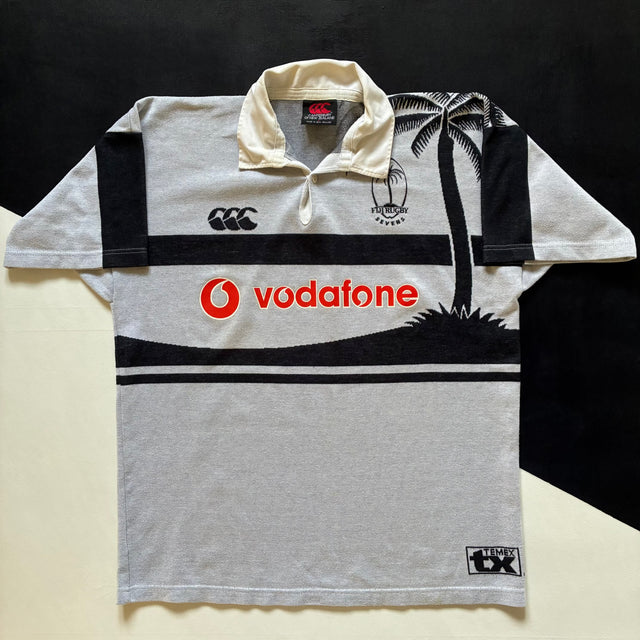 Fiji National Rugby Sevens Team Jersey 1999 Temex Large Underdog Rugby - The Tier 2 Rugby Shop 