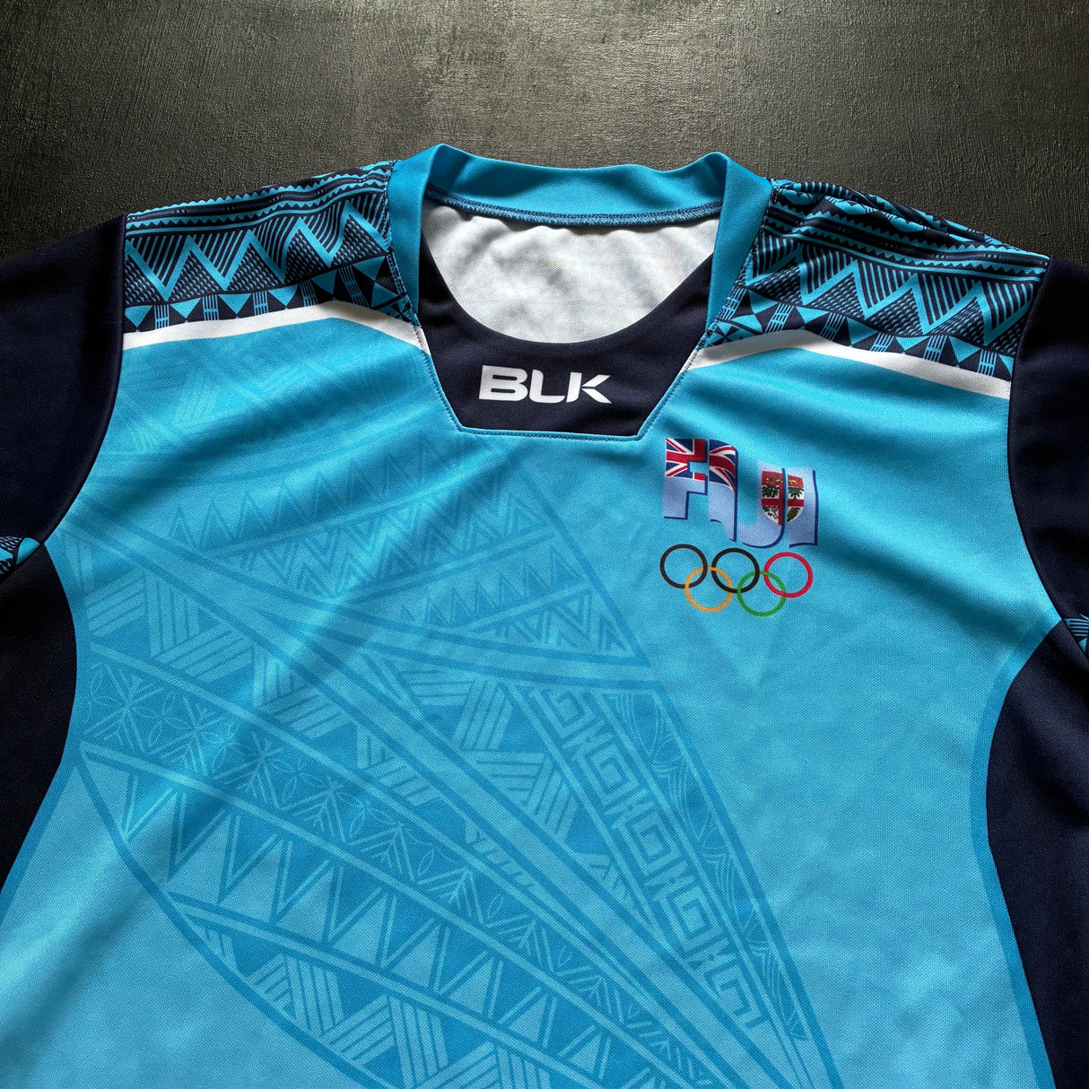 Fiji National Rugby Sevens Team Jersey 2016 Olympics Away Large Underdog Rugby - The Tier 2 Rugby Shop 