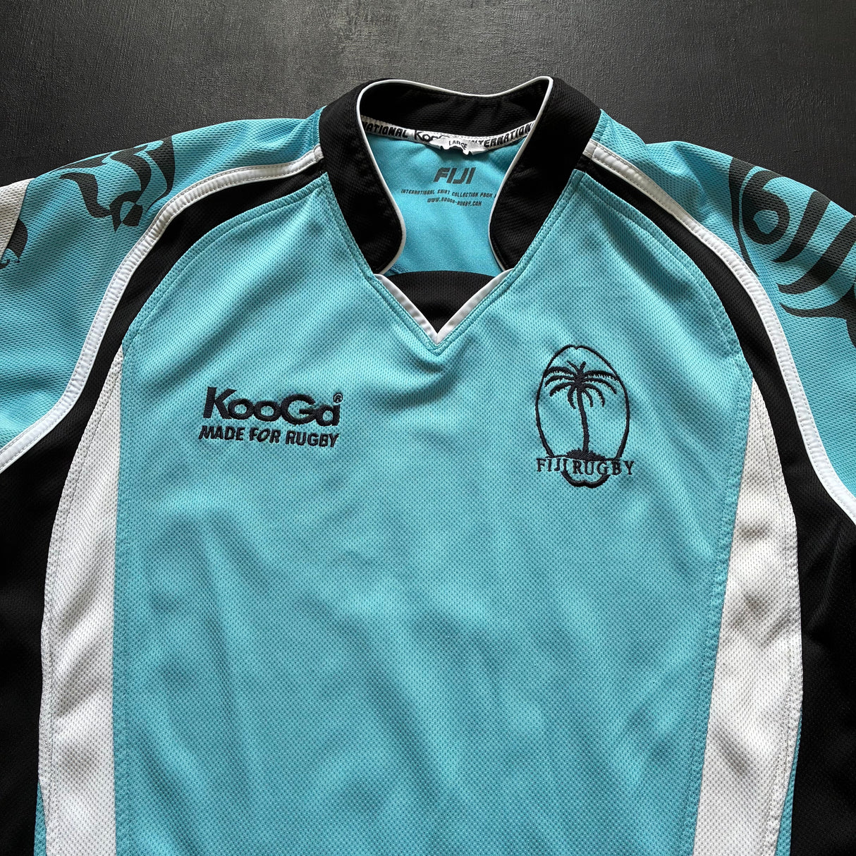 Fiji National Rugby Team Jersey 2006/2007 Away Large Underdog Rugby - The Tier 2 Rugby Shop 