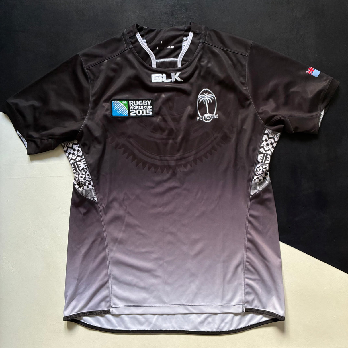 Fiji National Rugby Team Jersey 2015 Rugby World Cup Away Large Underdog Rugby - The Tier 2 Rugby Shop 