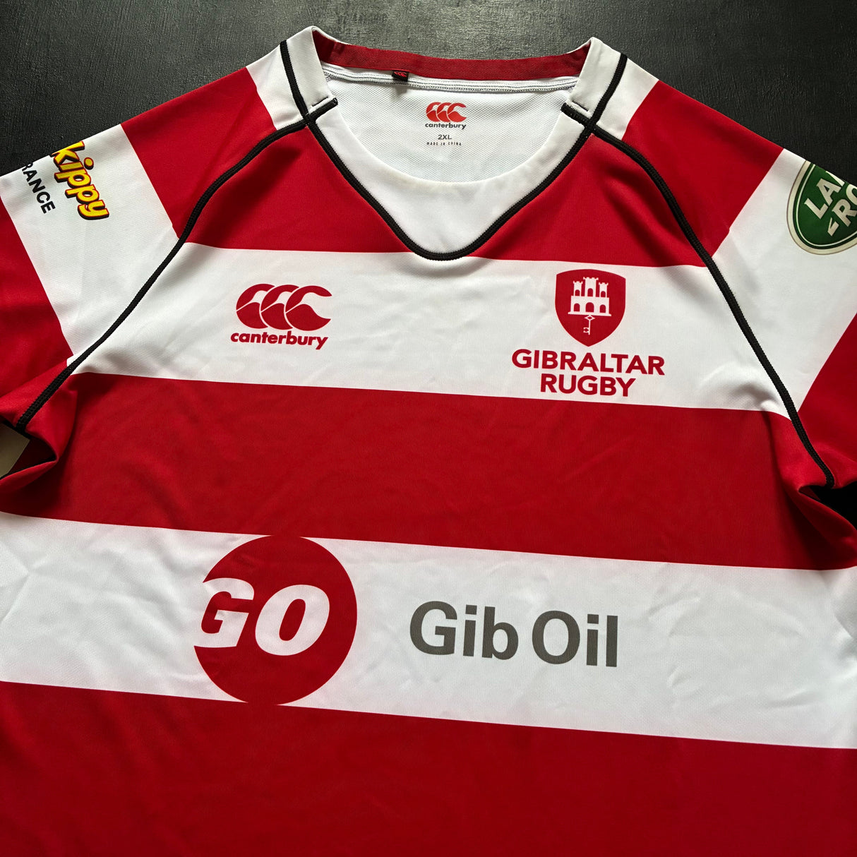Gibraltar National Rugby Team Jersey 2022 Player Issue 2XL Underdog Rugby - The Tier 2 Rugby Shop 