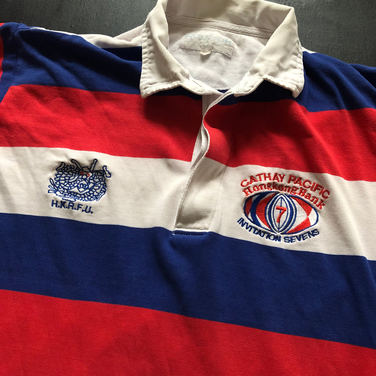 Hong Kong National Rugby Sevens Team Jersey 1990 Large Underdog Rugby - The Tier 2 Rugby Shop 