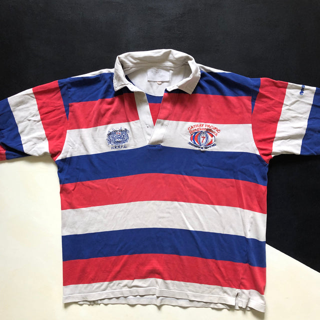 Hong Kong National Rugby Sevens Team Jersey 1990 Large Underdog Rugby - The Tier 2 Rugby Shop 