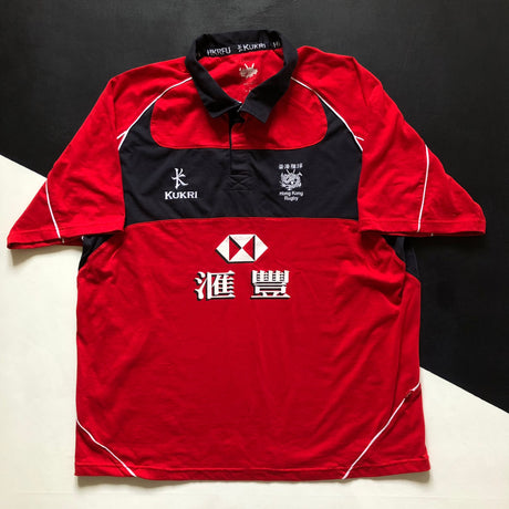 Hong Kong National Rugby Team Supporters Jersey 2014 Away 3XL Underdog Rugby - The Tier 2 Rugby Shop 