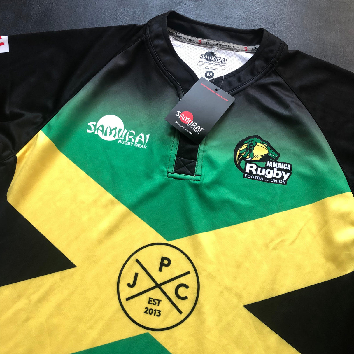 Jamaica National Rugby Sevens Team Jersey 2017 Medium BNWT Underdog Rugby - The Tier 2 Rugby Shop 