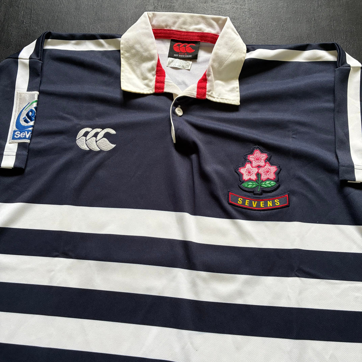 Japan National Rugby Sevens Team Jersey 2003 Away Match Worn XL Underdog Rugby - The Tier 2 Rugby Shop 