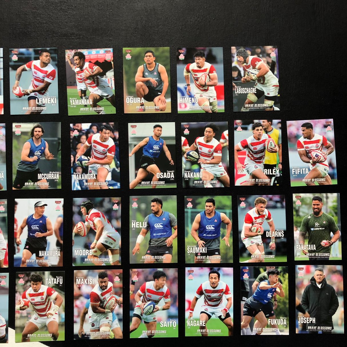 Japan National Rugby Team BBM 2023 Season Complete Regular Trading Card Set (85 Cards) Underdog Rugby - The Tier 2 Rugby Shop 