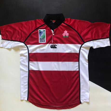 Japan National Rugby Team Jersey 2003 Rugby World Cup Large Underdog Rugby - The Tier 2 Rugby Shop 