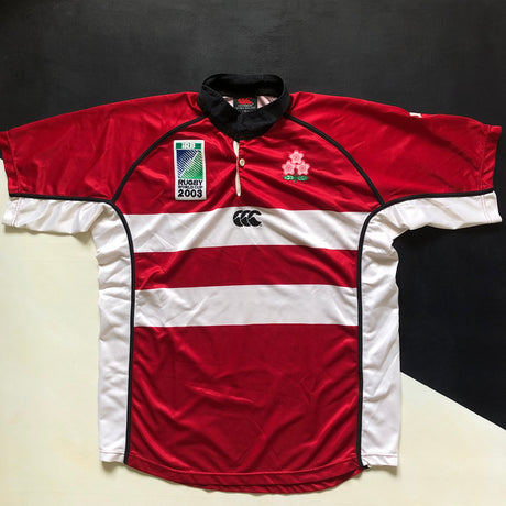 Japan National Rugby Team Jersey 2003 Rugby World Cup XL Underdog Rugby - The Tier 2 Rugby Shop 