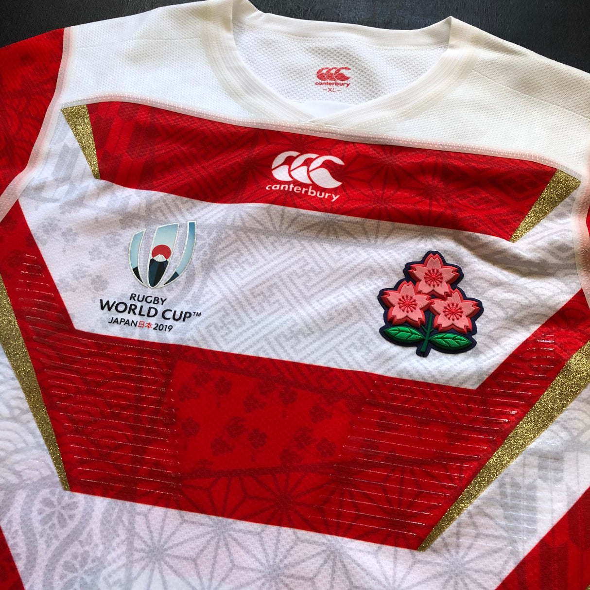 Japan National Rugby Team Jersey 2019 Rugby World Cup Player Issue Limited Edition XL Underdog Rugby - The Tier 2 Rugby Shop 