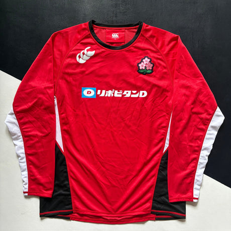 Japan National Rugby Team Long Sleeve Training Tee Underdog Rugby - The Tier 2 Rugby Shop 