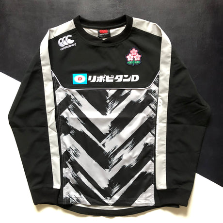 Japan National Rugby Team Training Pullover (Grey and Black) Underdog Rugby - The Tier 2 Rugby Shop 
