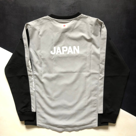Japan National Rugby Team Training Pullover (Grey and Black) Underdog Rugby - The Tier 2 Rugby Shop 