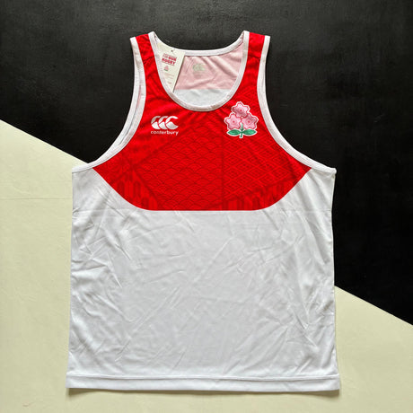 Japan National Rugby Team Training Vest (White and Red) Underdog Rugby - The Tier 2 Rugby Shop 