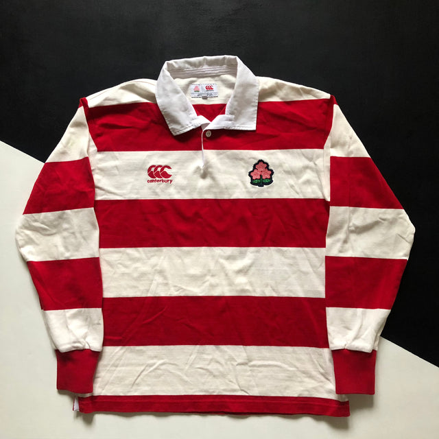 Japan National Rugby Team Vintage Style Jersey Large Underdog Rugby - The Tier 2 Rugby Shop 