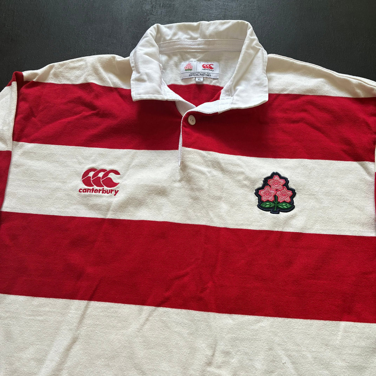 Japan National Rugby Team Vintage Style Supporters Jersey XL Underdog Rugby - The Tier 2 Rugby Shop 