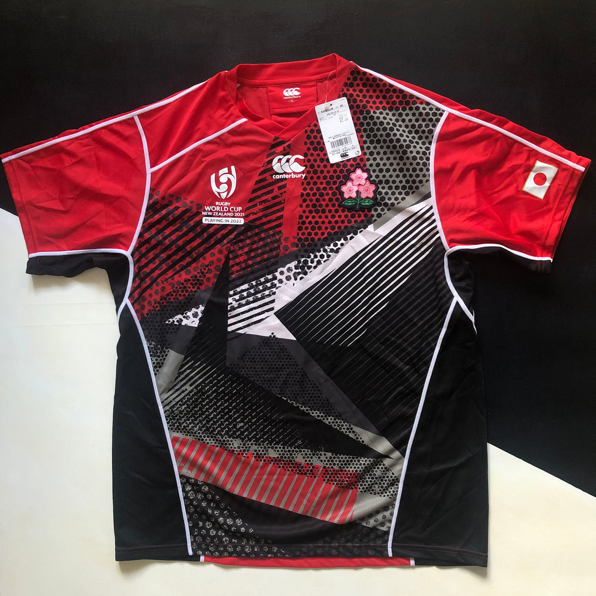 Japan National Rugby Team Women's Rugby World Cup 2021 Player Issue Practice Tee 5L BNWT Underdog Rugby - The Tier 2 Rugby Shop 