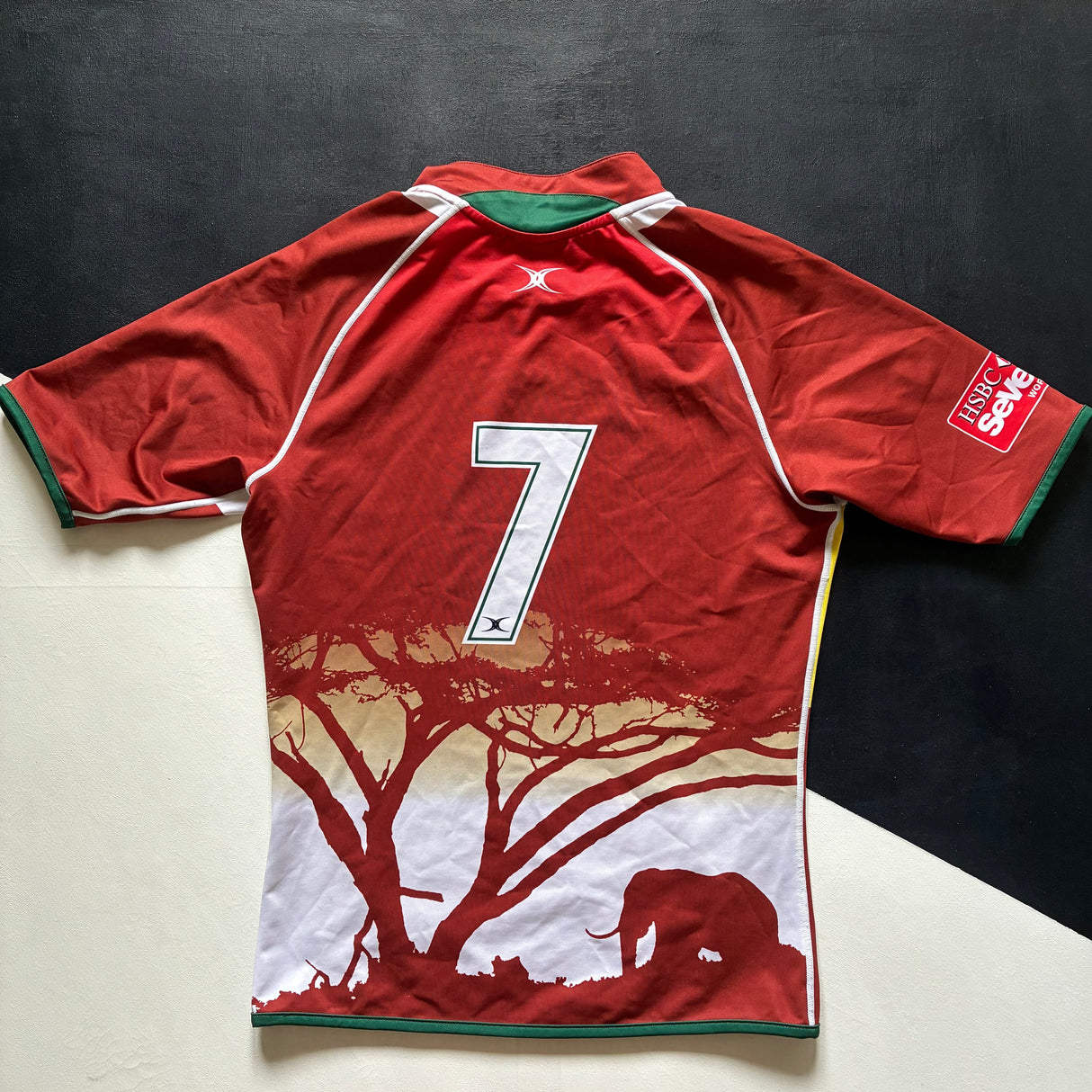 Kenya National Rugby Sevens Team Jersey 2012 Player Issue Medium Underdog Rugby - The Tier 2 Rugby Shop 