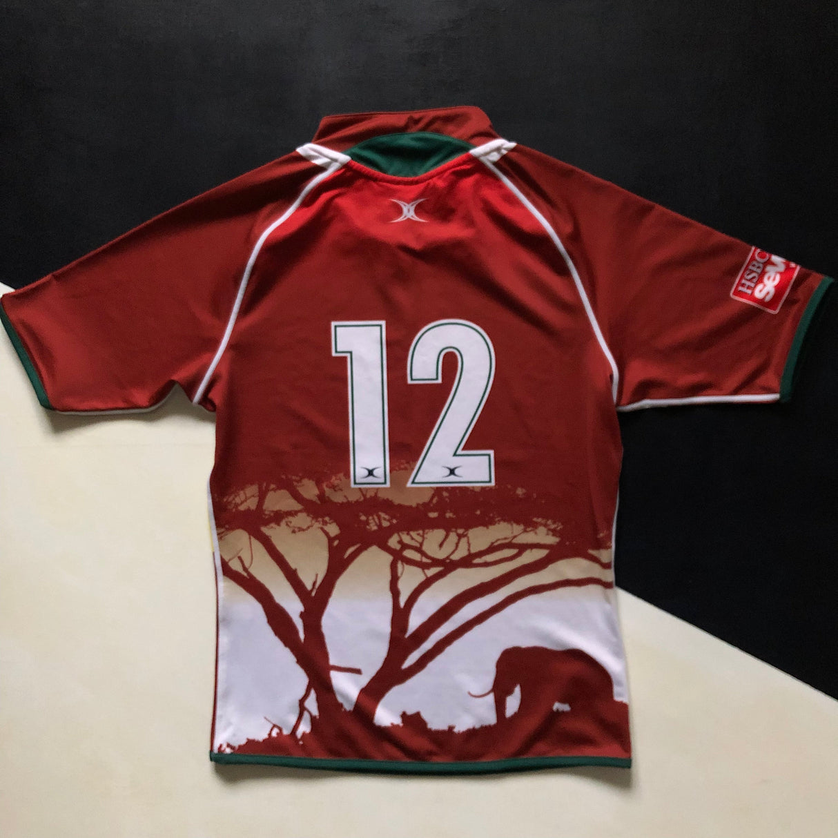 Kenya National Rugby Sevens Team Jersey 2012 Player Issue Small Underdog Rugby - The Tier 2 Rugby Shop 