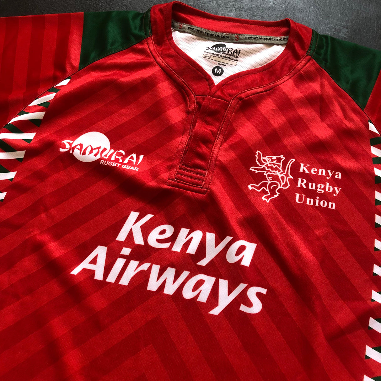 Kenya National Rugby Sevens Team Jersey 2015/16 Medium Underdog Rugby - The Tier 2 Rugby Shop 