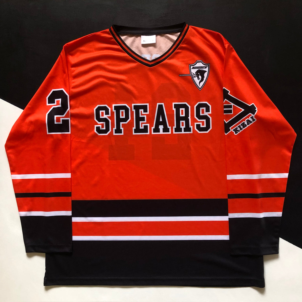 Kubota Spears Rugby Team Ice Hockey Style Fan Jersey One Size Underdog Rugby - The Tier 2 Rugby Shop 