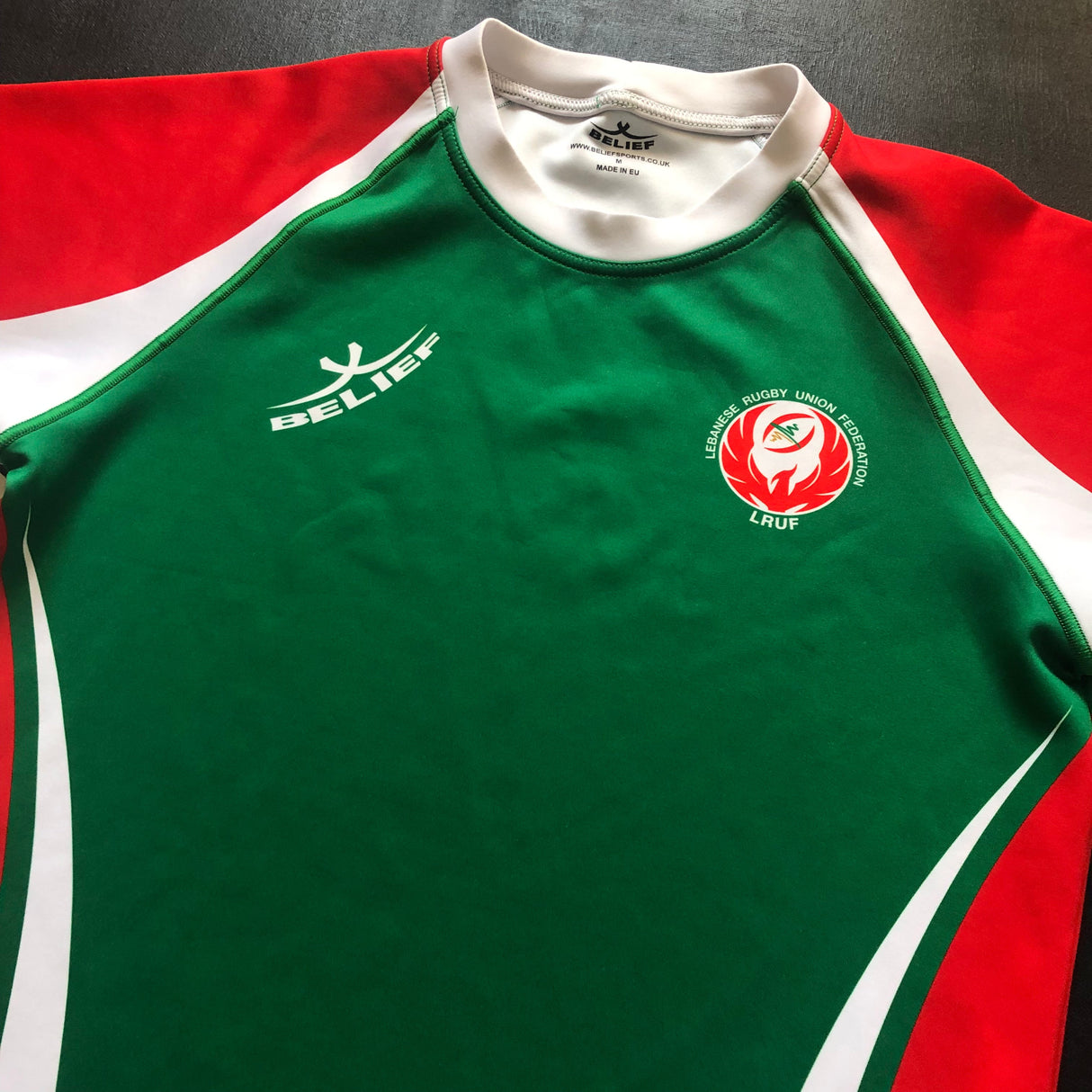 Lebanon National Rugby Team Jersey 2014 Medium Underdog Rugby - The Tier 2 Rugby Shop 