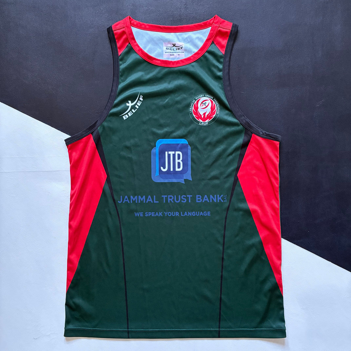Lebanon National Rugby Team Training Vest Medium Underdog Rugby - The Tier 2 Rugby Shop 