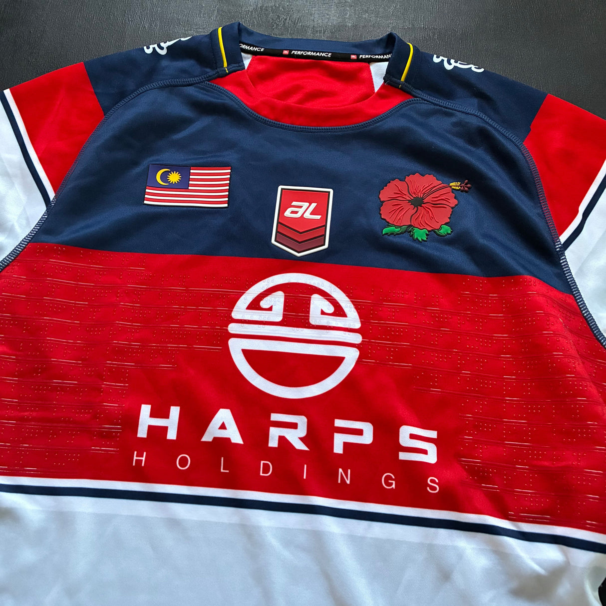 Malaysia National Rugby Team Jersey 2023/24 Away Player Issue Large Underdog Rugby - The Tier 2 Rugby Shop 