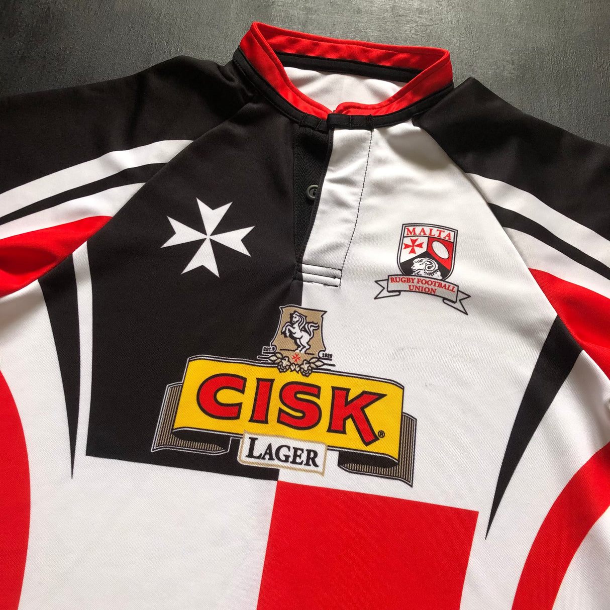 Malta National Rugby Team Jersey 2016 Medium Underdog Rugby - The Tier 2 Rugby Shop 