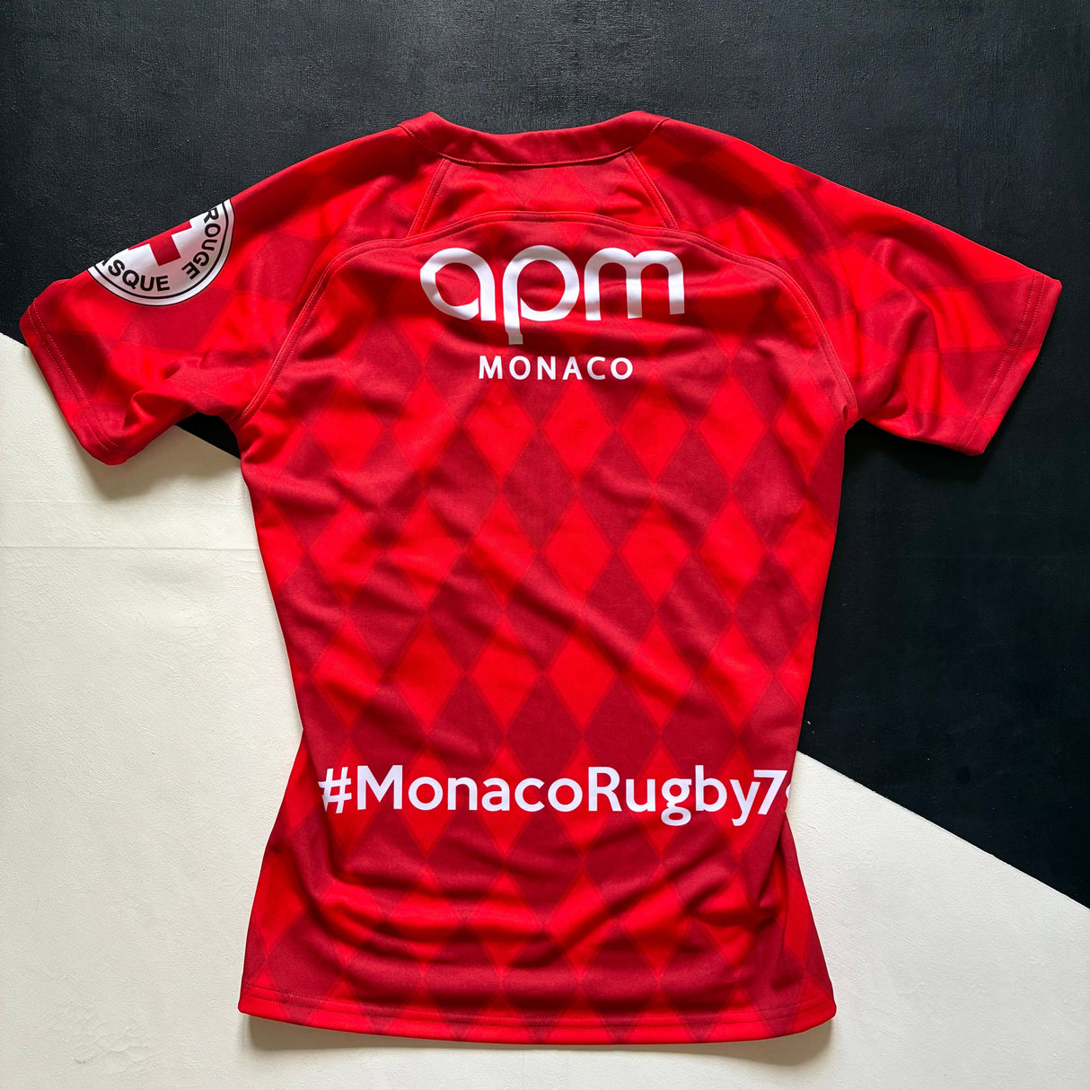 Monaco National Rugby Sevens Team Jersey 2022 Player Issue Small BNWT Underdog Rugby - The Tier 2 Rugby Shop 