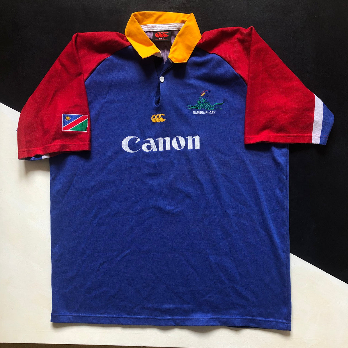 Namibia National Rugby Team Training Jersey 2003 Temex XL Underdog Rugby - The Tier 2 Rugby Shop 