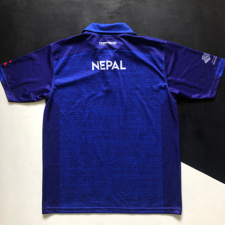 Nepal National Rugby Team Training Polo 2022 Asian Games Player Worn 2XL Underdog Rugby - The Tier 2 Rugby Shop 