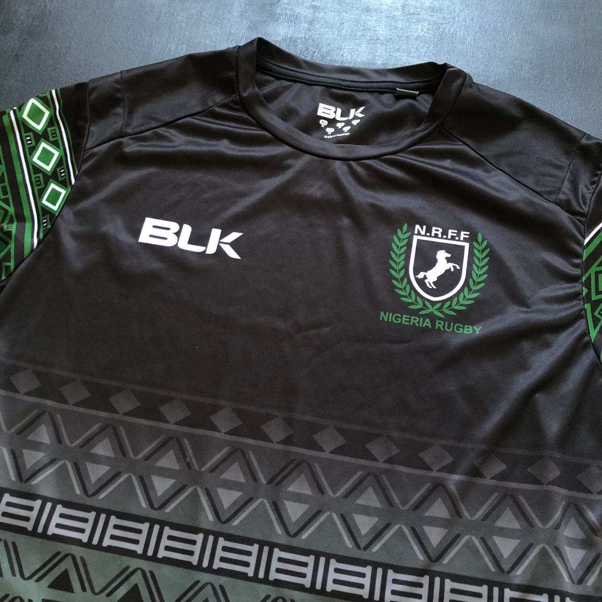 Nigeria National Rugby Team Training Tee Medium Underdog Rugby - The Tier 2 Rugby Shop 