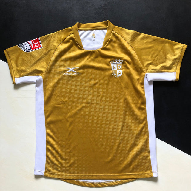 NOLA Gold Rugby Team Jersey (MLR) 2018 Large Underdog Rugby - The Tier 2 Rugby Shop 