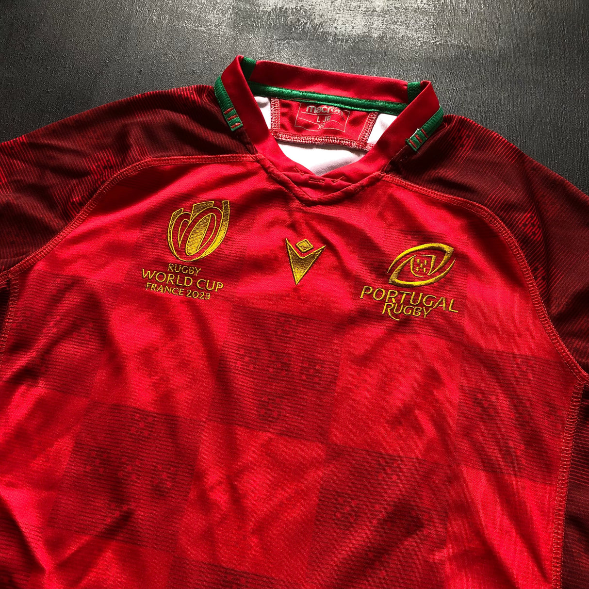 Portugal National Rugby Team Jersey 2023 Rugby World Cup Junior Large Underdog Rugby - The Tier 2 Rugby Shop 