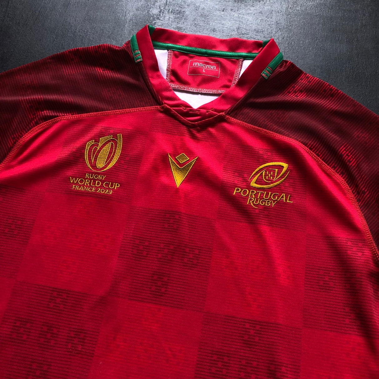 Portugal National Rugby Team Jersey 2023 Rugby World Cup Large Underdog Rugby - The Tier 2 Rugby Shop 